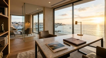 Sala com vista para Cascais